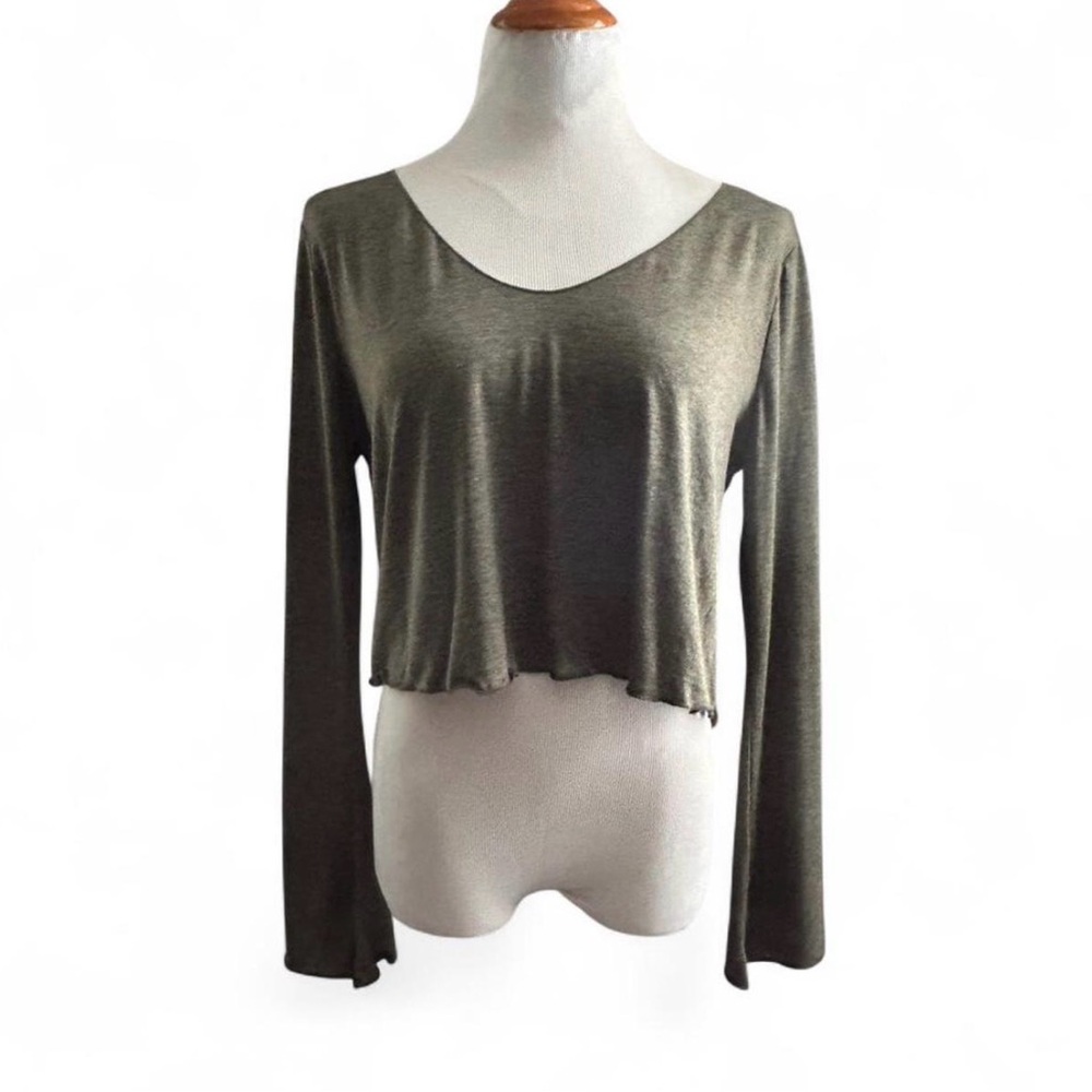 NWOT Olive Green Long Sleeve Women's Top